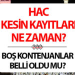 Hac kesin kayit tarihleri ve yedek kontenjan basvurusu 2026 hac kesin kayitlar ne jzwbBfad